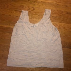 Loft cropped sweater tank